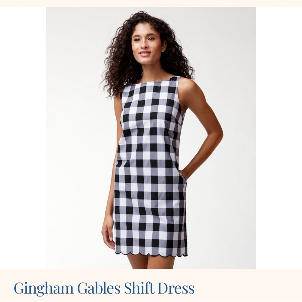 Tommy Bahama Gingham Plaid Gables Shift Dress